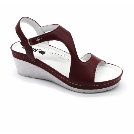 Sandale Leon 1050 bordo - dama