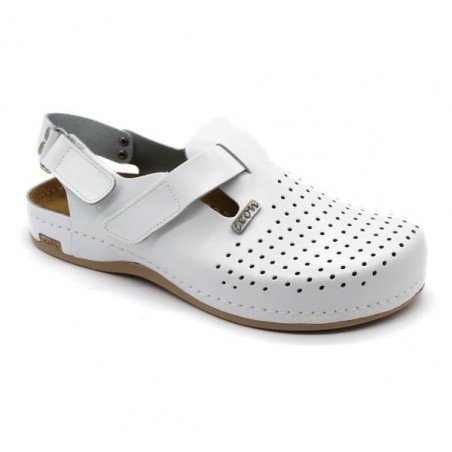 Saboti medicali Leon 701 alb - barbati