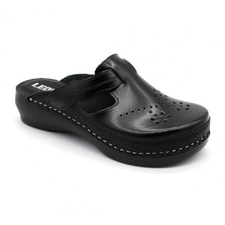 Saboti medicali Leon 156 negru - dama