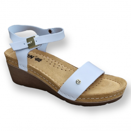 Sandale Leon 1015 alb - dama