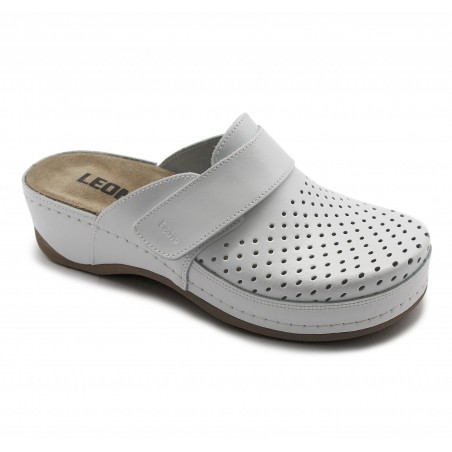 Saboti medicali Leon 2022 alb - dama - cu taloneta detasabila