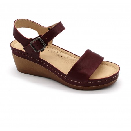 Sandale Leon 1070 bordo - dama