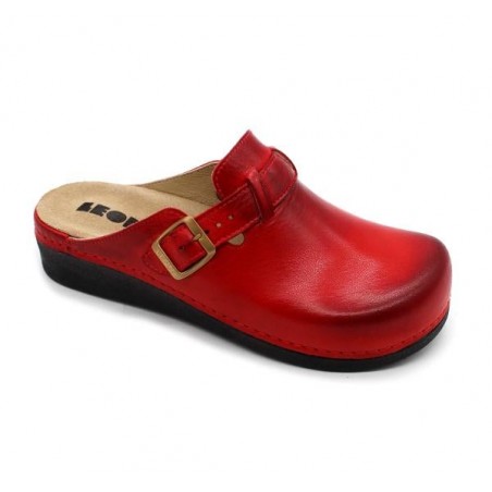 Saboti medicali Leon 5000 rosu - dama - cu taloneta detasabila