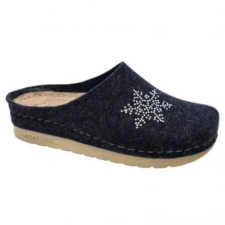 Papuci de casa Doss 446 albastru inchis - dama