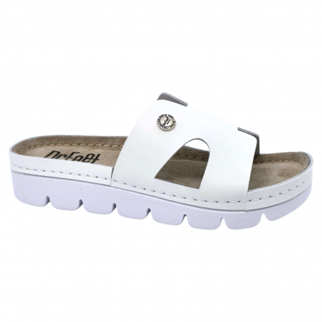 Papuci Dr Feet 9000 alb - dama