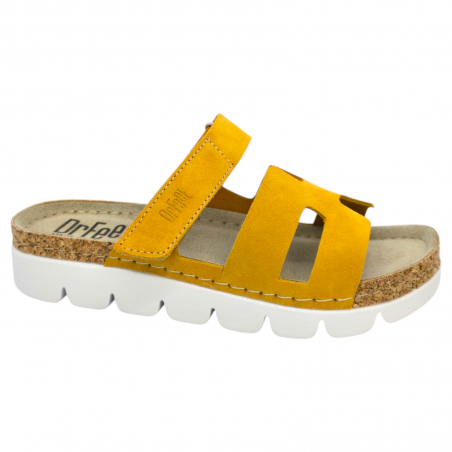 Papuci Dr Feet 9018 galben mustar - dama