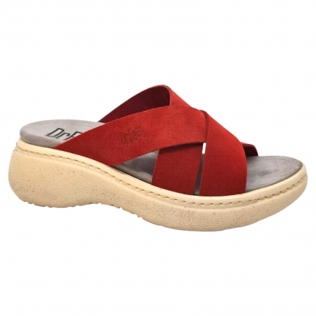 Papuci Dr Feet 18002 rosu - dama