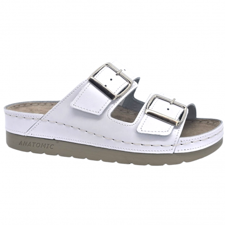 Papuci Doss 594 alb - dama