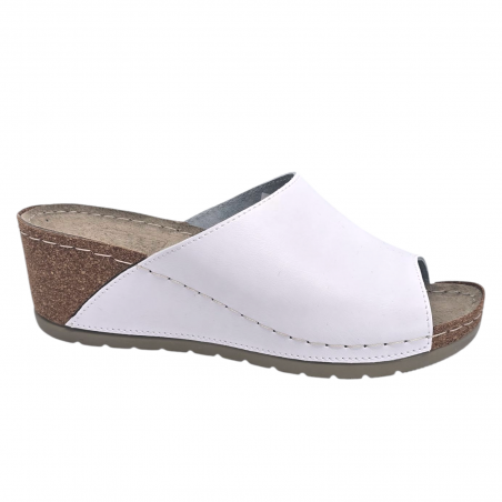 Papuci Doss 543 alb - dama