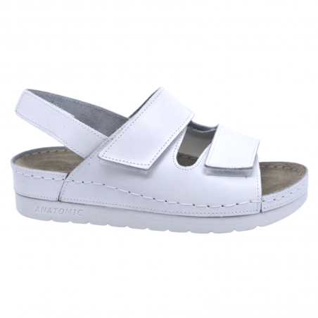 Sandale Doss 518 alb - dama - pentru picior cu monturi