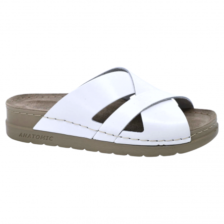 Papuci Doss 537 alb - dama