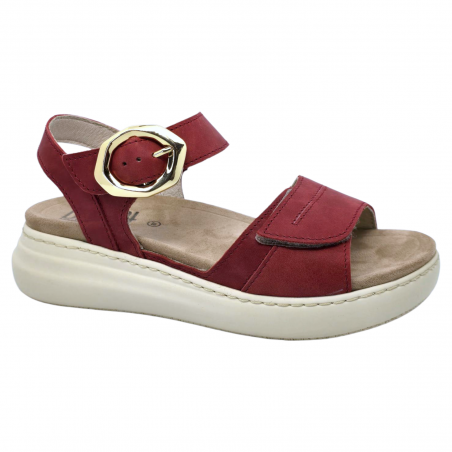 Sandale Dr Feet 18004 rosu burgundiu - dama